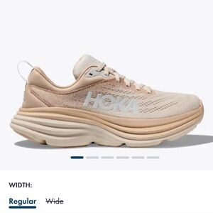 Hoka Tan Athletic Shoes with Breathable Mesh and Cushioned Midsole